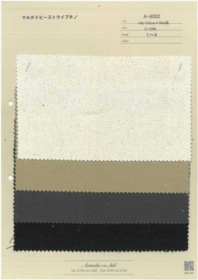 A-8052 Multi Dobby Stripe Chino
