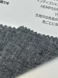 HK2001W Indian Cotton Hemp Loomstate, Indigo Chambray, One Wash[Textile / Fabric] KOYAMA Sub Photo