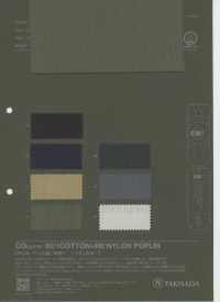 1053553 CO+ 80/1 COTTON×RE:NYLON POPLIN[Textile / Fabric] Takisada Additional Images