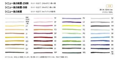 シニュー糸5本撚-250B Sinew Thread, 5-ply, 250B