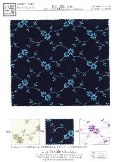 KCL502-D491 60s Lawn Multi Embroidery