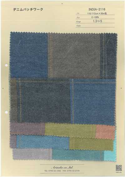 INDIA-2116 Denim Patchwork