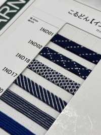 IND01 Indigo Cord 8mm[Ribbon Tape Cord] Cordon Sub Photo