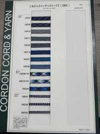 IND08 Indigo Cord 8mm[Ribbon Tape Cord] Cordon Sub Photo