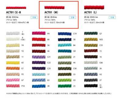 ACT01(M) Acrylic Twisted Cord 4MM
