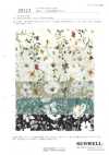 28113 60s Lawn Watercolor Floral Print