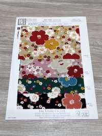 KKP2338-DHM-103 Futako Chirimen Multicolor Print[Textile / Fabric] Uni Textile(Komon Studio) Sub Photo