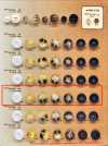 MY165 Buffalo Horn Style 4-Hole Resin Button
