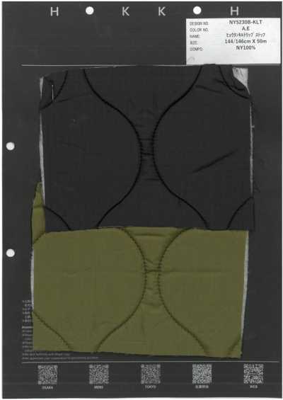 NY5230B-KLT Gourd Quilt Ripstop
