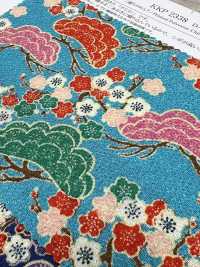 KKP2338-D-MATUNIUME Futako Chirimen Pine And Plum[Textile / Fabric] Uni Textile(Komon Studio) Sub Photo