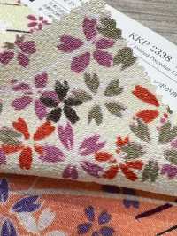 KKP2338-D-KUSAZAKURA Futako Chirimen Kusa-zakura[Textile / Fabric] Uni Textile(Komon Studio) Sub Photo