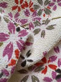 KKP2338-D-KUSAZAKURA Futako Chirimen Kusa-zakura[Textile / Fabric] Uni Textile(Komon Studio) Sub Photo