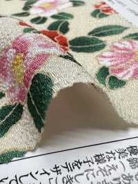KKP2338-D-MTSUBAKI Futako Chirimen Miyako Tsubaki[Textile / Fabric] Uni Textile(Komon Studio) Sub Photo