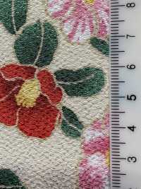 KKP2338-D-MTSUBAKI Futako Chirimen Miyako Tsubaki[Textile / Fabric] Uni Textile(Komon Studio) Sub Photo