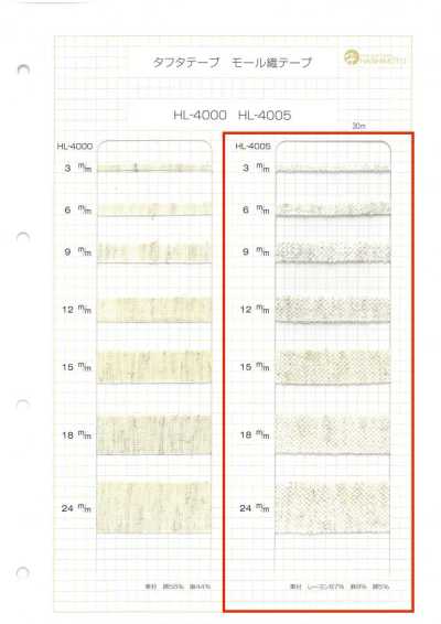 HL-4005 Linen-blend Chenille Tape