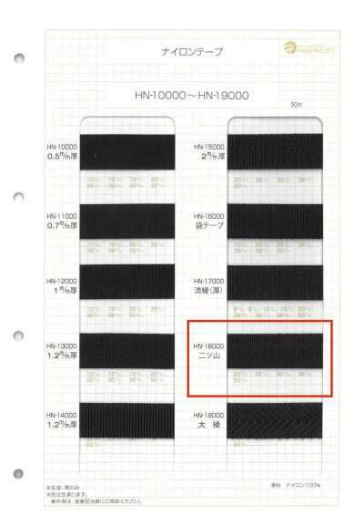 HN-18000 Double Ridge Nylon Tape