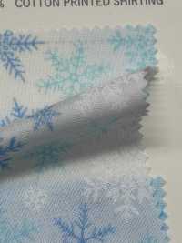 DX10363L HAndworks*Fabric® Lawn Christmas Large Snowflake Pattern[Textile / Fabric] VANCET Sub Photo