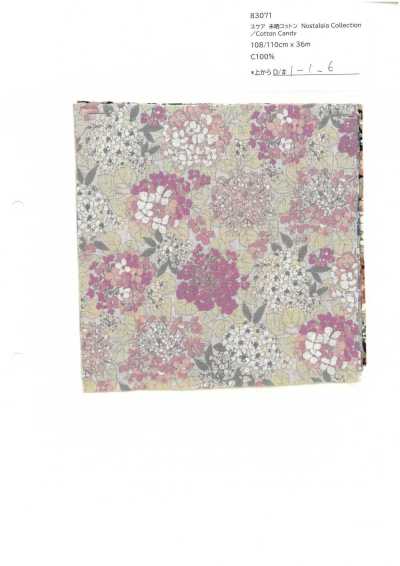 83071 SEVENBERRY® Lawn Unbleached Cotton Nostalgia Collection / Cotton Candy