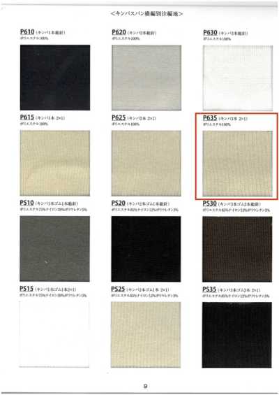 Rib Knit Kinba 3-ply 2x1, 60cm Width