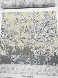 KP9073-DR Handwritten Floral Print Lawn(Half-fold)[Textile / Fabric] COSMO TEXTILE Sub Photo
