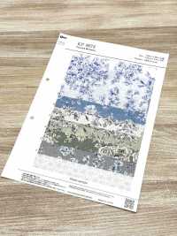 KP9073-DR Handwritten Floral Print Lawn(Half-fold)[Textile / Fabric] COSMO TEXTILE Sub Photo