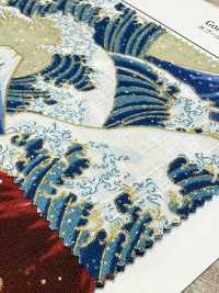 AP61901 Japanese Pattern Dobby Glitter (Round)[Textile / Fabric] COSMO TEXTILE Sub Photo