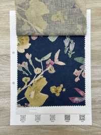 7026-700-6 CL Loomstate With Watercolor Floral Pattern[Textile / Fabric] HOKKOH Sub Photo