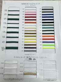 K-401 Yarn Dyed Polyester Cord, 8 Strands, Medium[Ribbon Tape Cord] RIVER Sub Photo