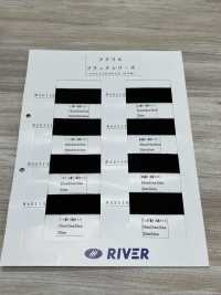 RA2117 Acrylic Black Series Twill Tube[Ribbon Tape Cord] RIVER Sub Photo