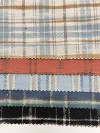 K-4029 10/1 Slub Vintage Twill Check Fuzzy[Textile / Fabric] Kuwamura Textile Sub Photo