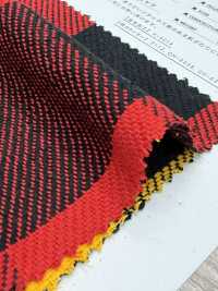 CH-6325 Triple Yarn Twill Block Check[Textile / Fabric] Kuwamura Textile Sub Photo
