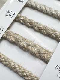 5504-24 Linen Series Round Cord Eight-Ply[Ribbon Tape Cord] RIVER Sub Photo