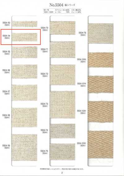 Linen Series Twill Tape