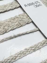 R-5505-15S Linen Series Bellows Braid[Ribbon Tape Cord] RIVER Sub Photo