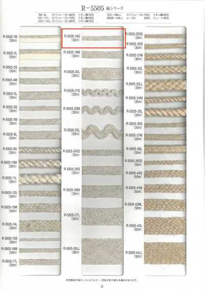 R-5505-18S Linen Series Tape, 24-Strand