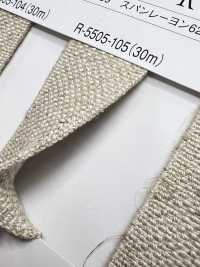 R-5505-105 Linen Series Rubber Tape[Ribbon Tape Cord] RIVER Sub Photo