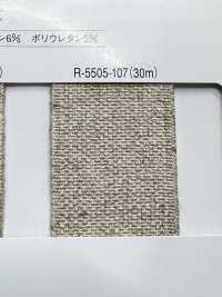 R-5505-107 Linen Series Rubber Tape[Ribbon Tape Cord] RIVER Sub Photo