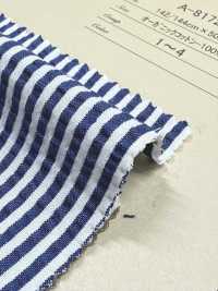A-8172 Organic Cotton Seersucker Stripe[Textile / Fabric] ARINOBE Sub Photo