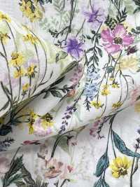 DP-5000-4 60 Lawn Digital Print Vertical Flowing Flowers[Textile / Fabric] HOKKOH Sub Photo