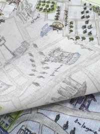 DP-5000-5 60 Lawn Digital Print Map Pattern[Textile / Fabric] HOKKOH Sub Photo