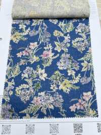 7026-700-5 CL Loomstate With Watercolor Floral Pattern[Textile / Fabric] HOKKOH Sub Photo