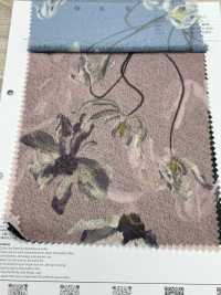 7026-440-1 Fused Jersey Transfer Print Flowing Flowers[Textile / Fabric] HOKKOH Sub Photo