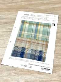 35528 80 % Thread Organic Cotton Lawn Madras Check[Textile / Fabric] SUNWELL Sub Photo