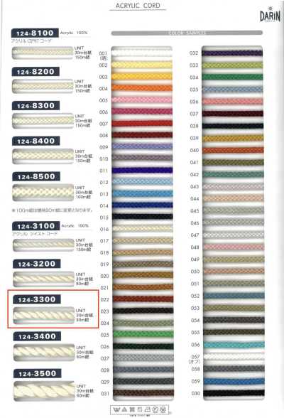 124-3300 Acrylic Twisted Cord