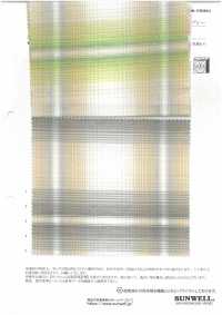 35527 Yarn-dyed Organic Cotton/ Linen/ Ramie Lawn Pale Ombre[Textile / Fabric] SUNWELL Sub Photo