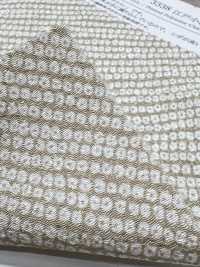 KKP3338-D1127 Futako Chirimen Single Color Print Edo Komon Moss Stitch[Textile / Fabric] Uni Textile(Komon Studio) Sub Photo