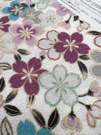 KKP2338-D-SKRZKS Futako Chirimen Cherry Blossoms[Textile / Fabric] Uni Textile(Komon Studio) Sub Photo