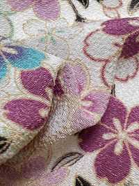 KKP2338-D-SKRZKS Futako Chirimen Cherry Blossoms[Textile / Fabric] Uni Textile(Komon Studio) Sub Photo