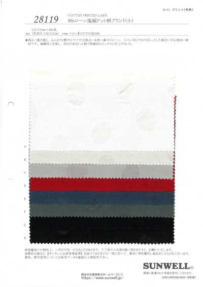 28119 80s Lawn Salt-Shrink Dot Print