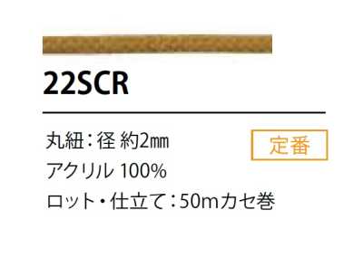 22SCR Silicone Coating Cord 2MM
